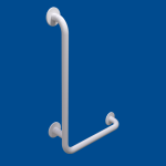 Winkelgriff 100/60cm links montiert, mit Verdeckrosetten
