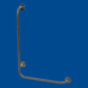 Winkelgriff 60/40cm links montiert, aus rostfreiem Edelstahl