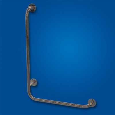 Uchwyt Kątowy dla Niepełnosprawnych lewy 60/40cm stal nierdzewna fi25