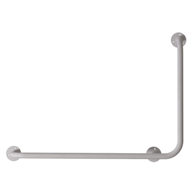 Uchwyt Kątowy dla Niepełnosprawnych lewy 100/60cm biały fi25