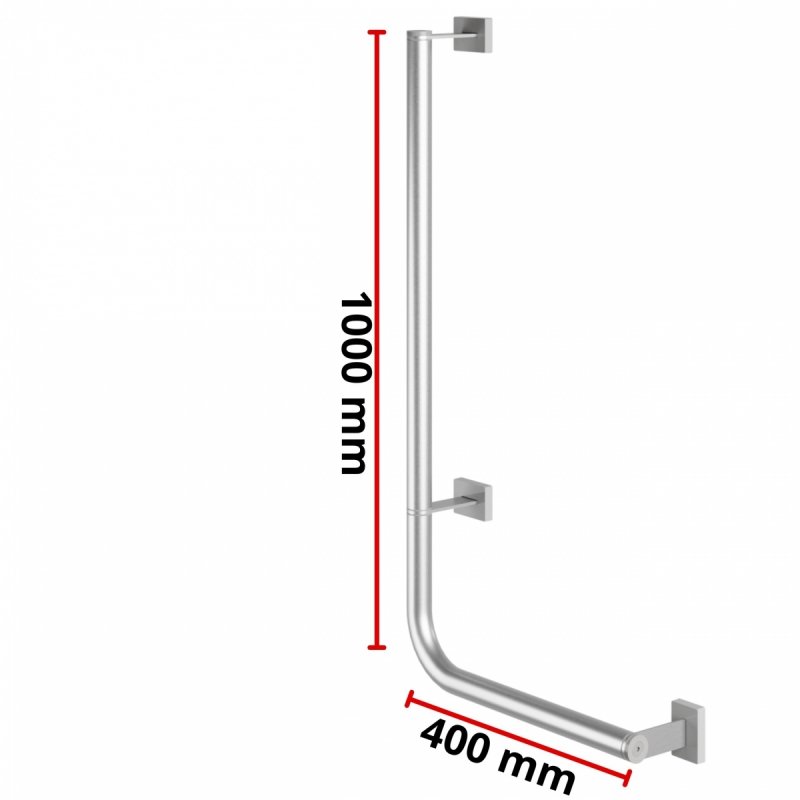 Uchwyt kątowy dla Niepełnosprawnych 100x40cm fi 32 mm
