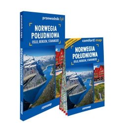Norwegia Południowa Oslo Bergen Stavanger light przewodnik + mapa