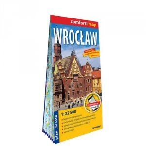 Wrocław laminowany plan miasta 1:22 500