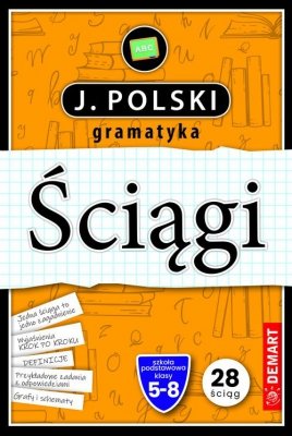 Ściągi Karty edukacyjne Język polski gramatyka kl.asy 5-8