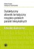 Dydaktyczny słownik tematyczny rosyjsko-polskich paraleli leksykalnych. Leksyka kulinarna 