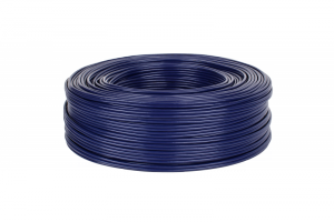 Kabel 2 x RCA-4mm niebieski