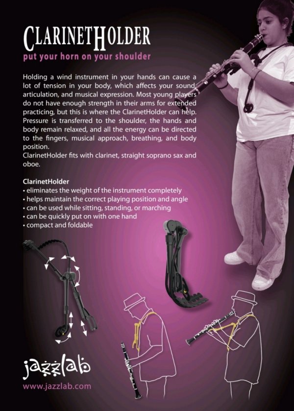 Szelki Jazzlab Clarinet Holder klarnet B/A