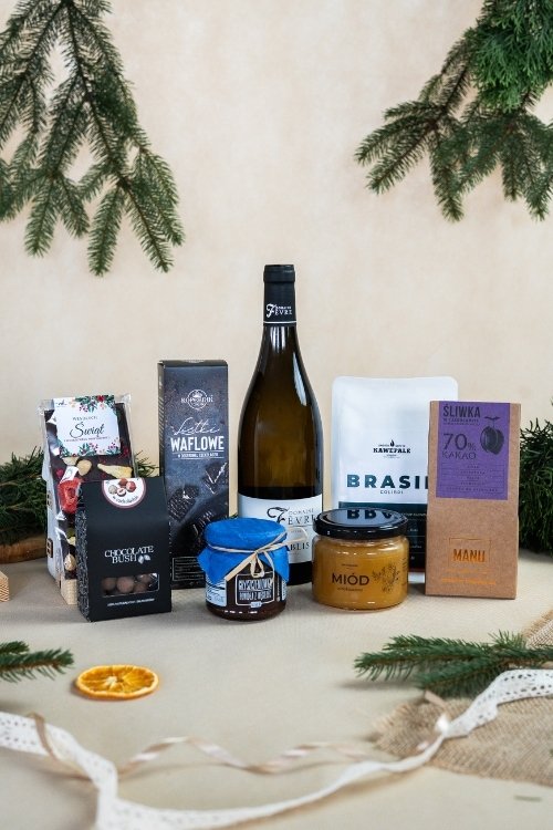 Zestaw prezentowy z winem &quot;Zimowe dobroci&quot;