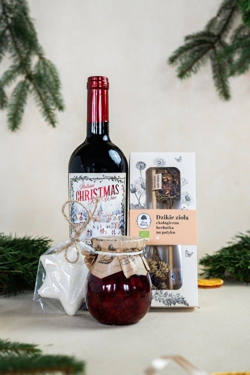 Zestaw prezentowy z winem &quot;Wigilijny wieczór&quot;
