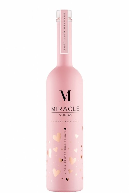 Wódka w różowej butelce - Miracle Rose Gold 0,5l