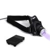 Czołowa lampa UV do stylizacji rzęs + okulary ochronne UV400