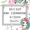 5D C 0,07 6-12mm BasicPro Paleta Mix  - Promień Czerwony / Kępka Czarna - KIM 