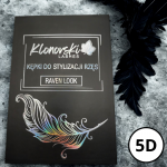 5D C 0,07 RAVEN LOOK Paleta  1000 kępek WĄSKIE  -  Pojedyncze Długości  