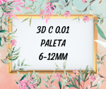 3D, profil C, 0,1mm, MIX 6-12mm - gotowe kępki rzęs, PALETA 