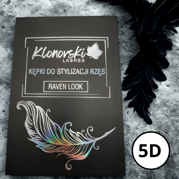 5D C 0,07 RAVEN LOOK Paleta 600 kępek -  Pojedyncze Długości
