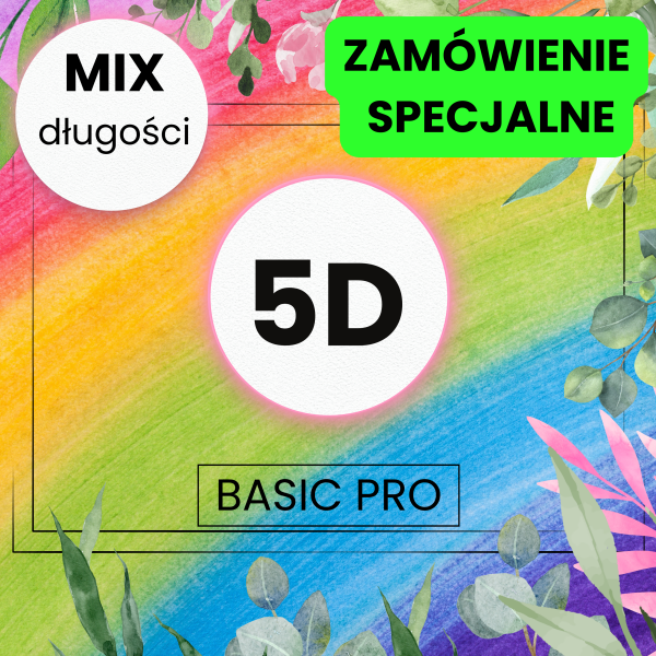5D C 0,07  6-12 mm BasicPro Paleta Mix - 4 mieszane kolory - ZAMÓWIENIE SPECJALNE