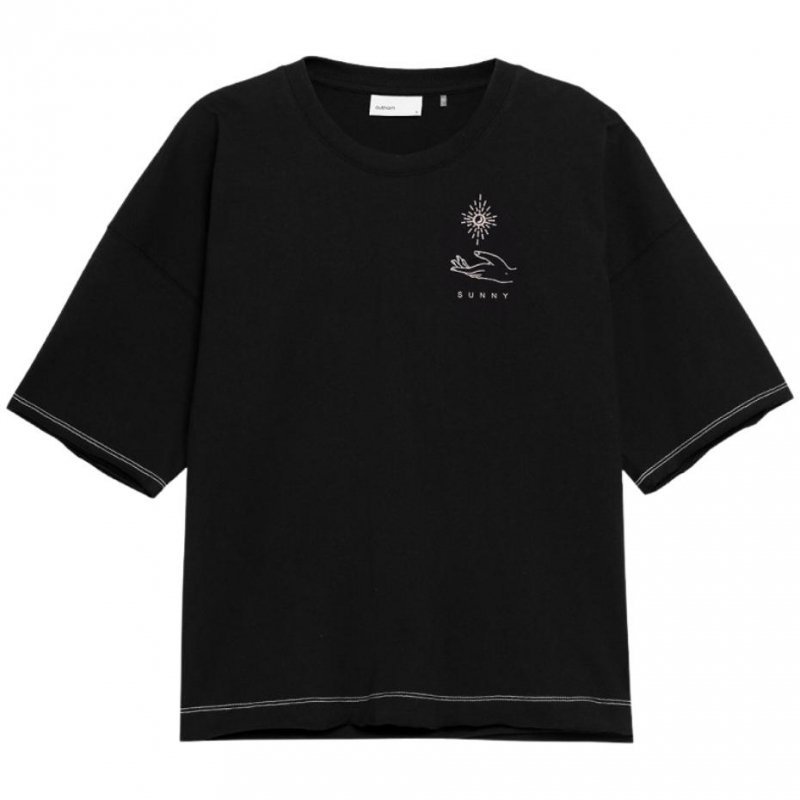 Koszulka damska Outhorn głęboka czerń HOL22 TSD610 20S