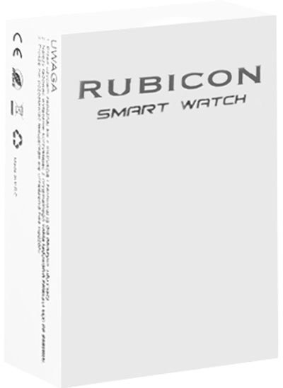 Smartband Rubicon CZARNY RNCE59-1 + Pasek Czerwony