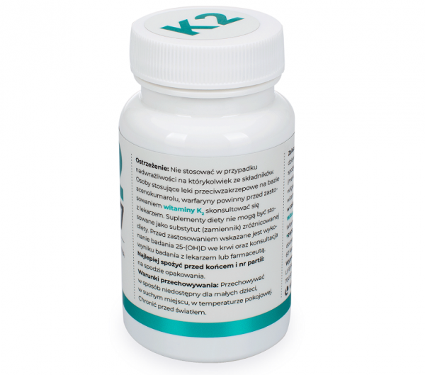 Visanto naturalna witamina K2 MK7 200 mcg suplement diety 60 kapsułek