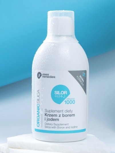  Krzem z borem i jodem Silor+B+J Organic suplement diety 500 ml Invex Remedies