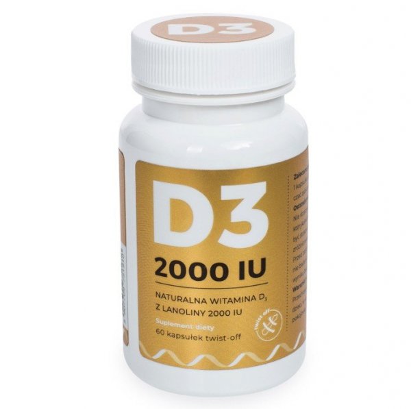 Visanto witamina D3 2000IU z Lanoliny suplement diety Twist-off  Ukryte Terapie