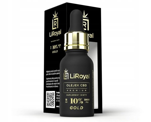 LiRoyal olejek konopny CBD Gold 10% + witaminy ADEK 11ml