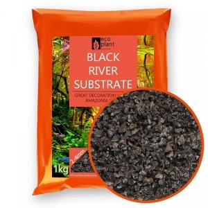 Eco Plant Black River 1kg - żwirek czarny 2-5mm