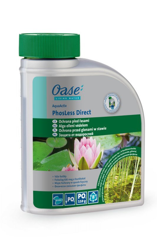 Oase AquaActiv PhosLess Direct 500 ml - ochrona przed glonami w stawie
