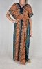 S1 - Suknia maxi boho z printem w stylu koronki i orientalnymi wzorami