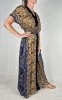 S1 - Suknia maxi boho z printem w stylu koronki i orientalnymi wzorami