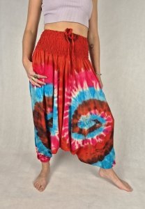 Szarawary alladynki tie dye