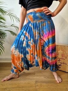 Szarawary alladynki tie dye