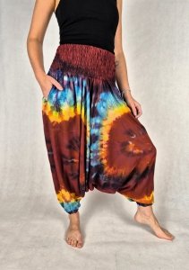Szarawary alladynki tie dye