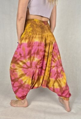 Szarawary alladynki tie dye