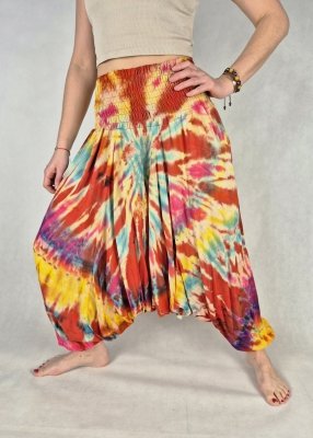 Szarawary alladynki tie dye