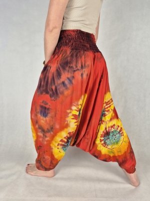 Szarawary alladynki tie dye