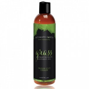 Naturalny olejek do masażu - Intimate Earth Massage Oil Grass 120 ml
