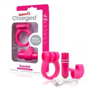 Zestaw akcesoriów - The Screaming O Charged CombO Kit #1 Pink