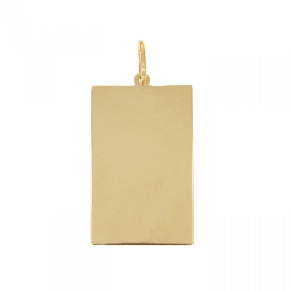 Złota zawieszka blaszka pod grawer ZA.01051 pr.585