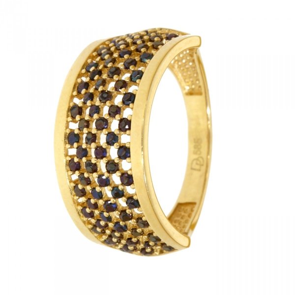 Złoty pierścionek z cyrkoniami PR.01053 pr.585