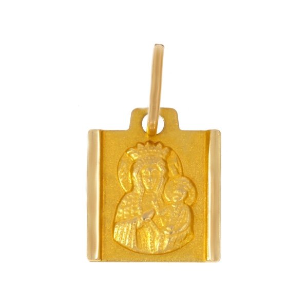 Złoty medalik z wizerunkiem Matki Boskiej Częstochowskiej ME.00065 pr.585