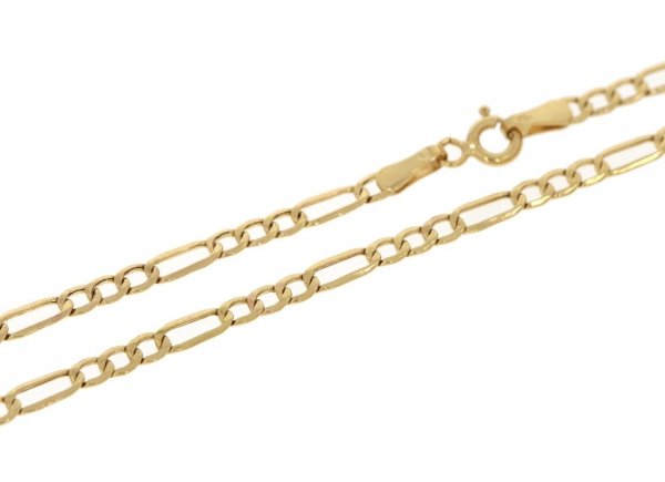 Złoty łańcuszek figaro 45cm LA.00278 pr.585