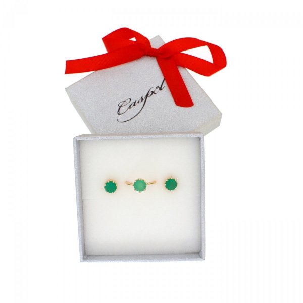 Złoty klasyczny pierścionek z agatem PR.00282 pr.585