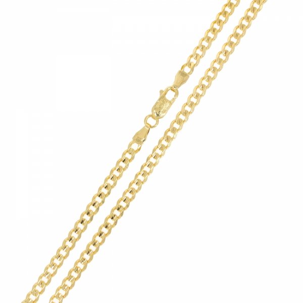 Złoty łańcuszek pancerka 55cm LA.01376 PR.585