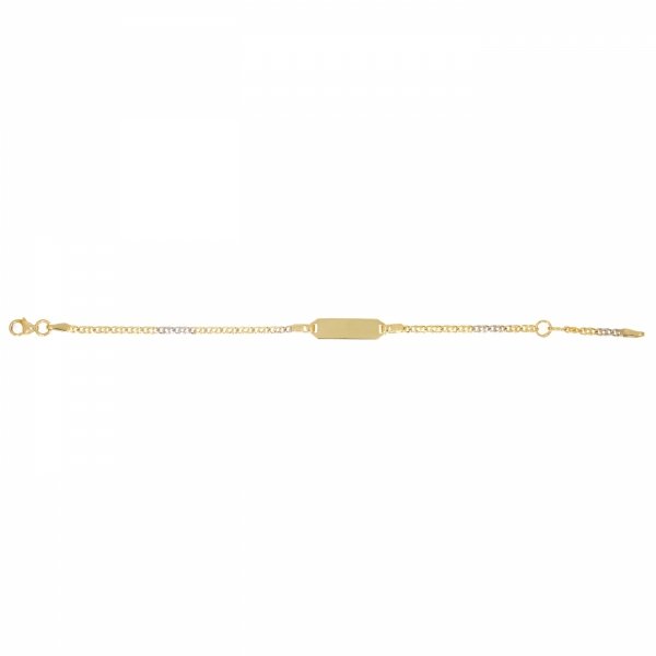 Złota bransoleta pod grawer 15cm BR.00640 pr.585