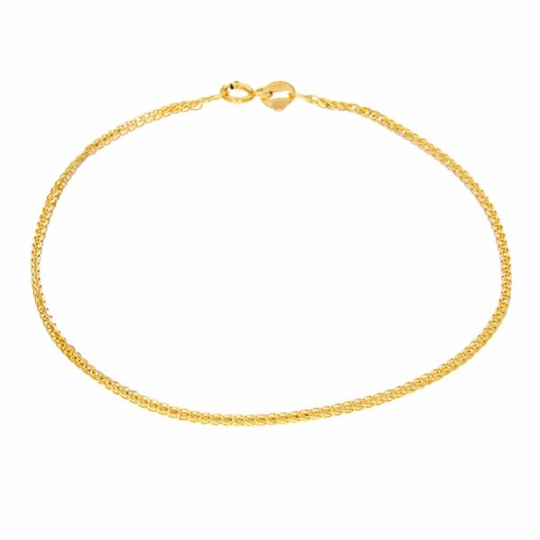 Złota bransoletka damska o splocie łańcuszkowym lisi ogon BR.00465 pr.585