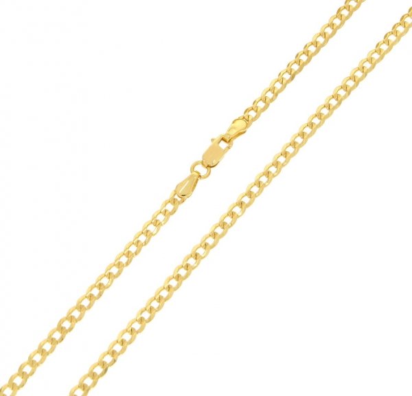  Złoty łańcuszek pancerka pełna 50cm LA.00486 pr.585