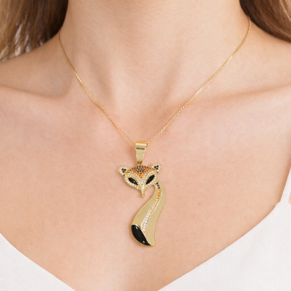  Złota zawieszka lisek ZA.02105 pr.585