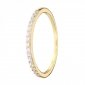 Złoty pierścionek obrączka z białymi cyrkoniami PR.00016 pr.585 