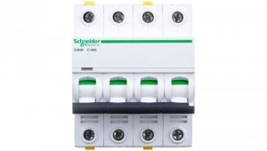 Wyłącznik nadprądowy 4P C 40A 6kA AC iC60N-C40-4 A9F04440